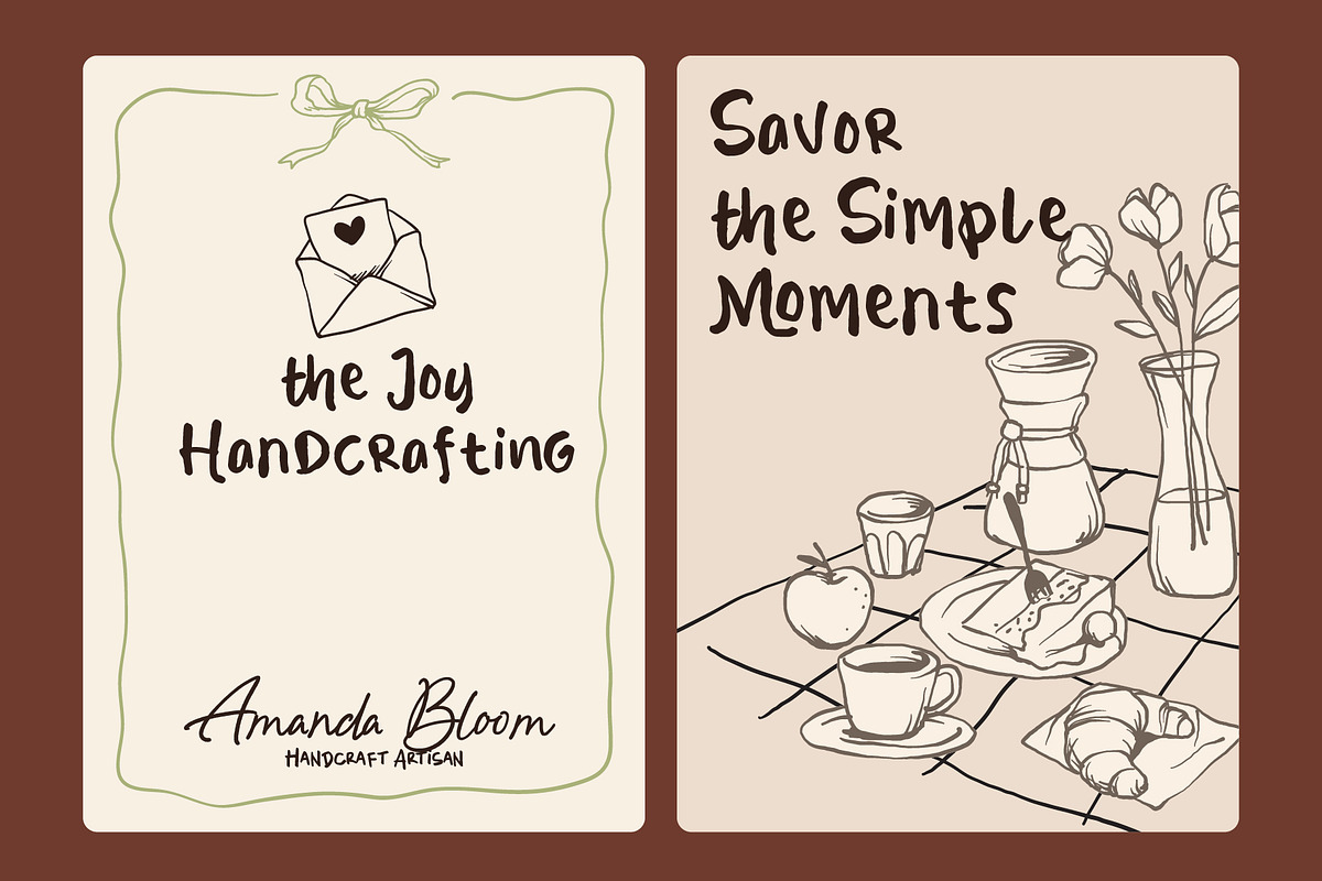 Brumello - Hand-drawn Display Font, a Handwritten Font by Inviline.co (Photo 11 of 12)