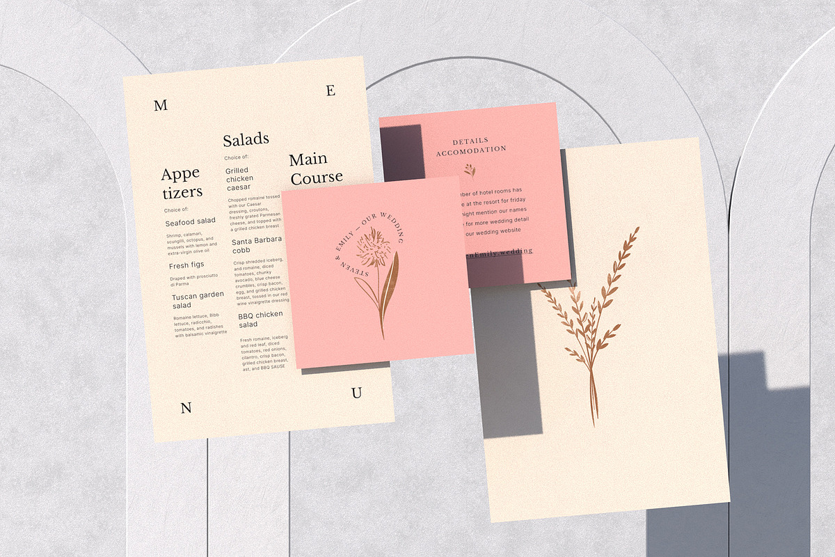Floral Boho Wedding Invitation, an Invitation Template by BigWeek (Photo 2 of 6)