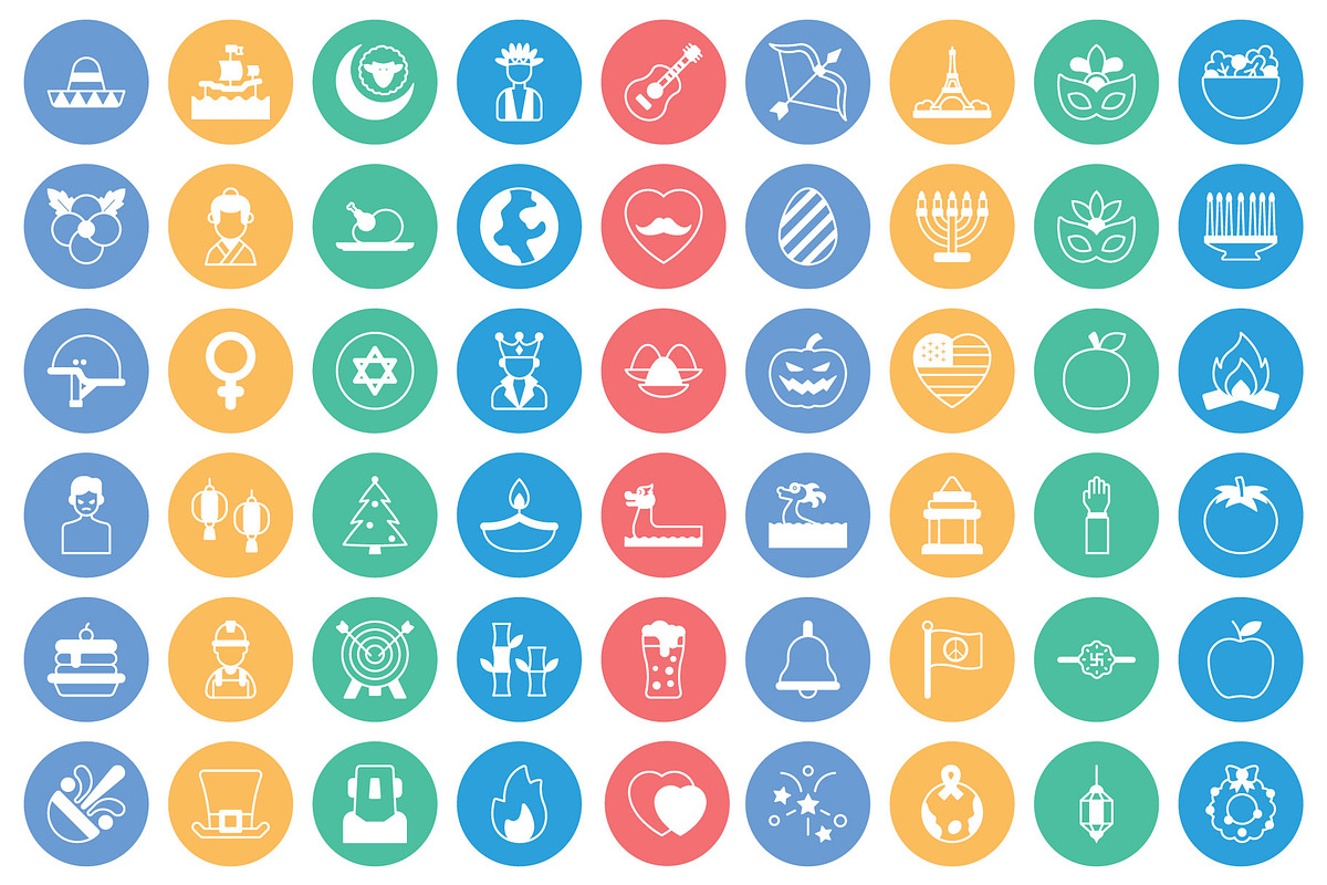 Festival and Holidays Vector Icons, a Solid Icon by Vector Portal (Photo 6 of 6)