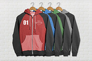 Triple Hoody Mockups, a Hoody Mockup by DanFreebairn (Thumbnail 4 of 4)