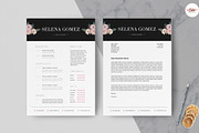 Floral 1 page Resume, a Resume Template by Emaholic Template (Thumbnail 2 of 5)