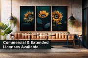 Dark Sunflower Triptych, a Decorative Illustration by BazziBa♥ (Thumbnail 6 of 8)
