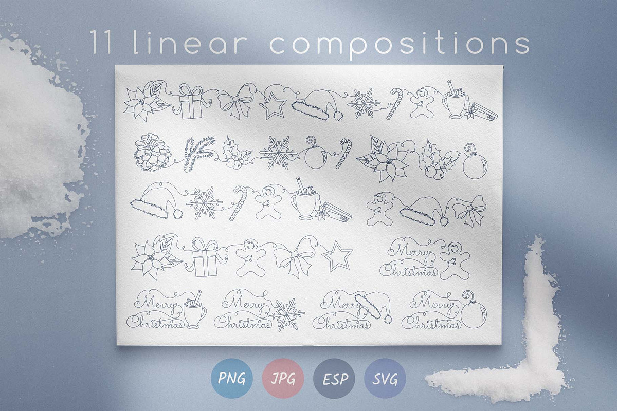 Modern Christmas Clipart Collection, an Illustration by Illustana (Photo 3 of 17)
