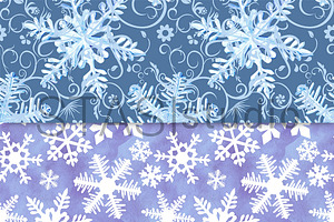 Snowflakes Watercolor Paper