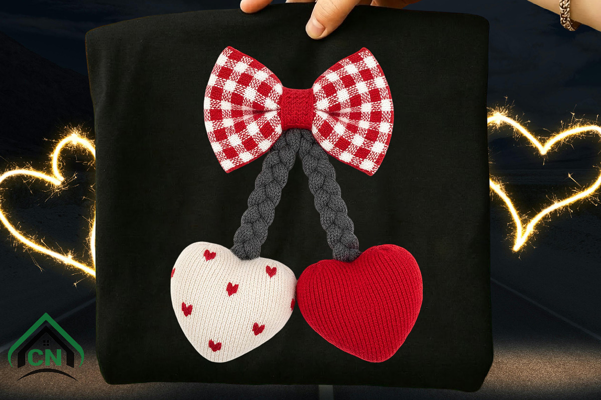 Knitted Heart Ornament Png, an Illustration by Craft Nest (Photo 3 of 7)