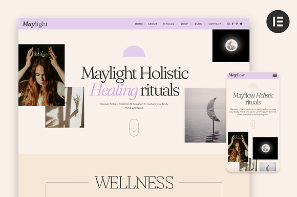 Wellness Coach Elementor Template - Mayflow preview 8