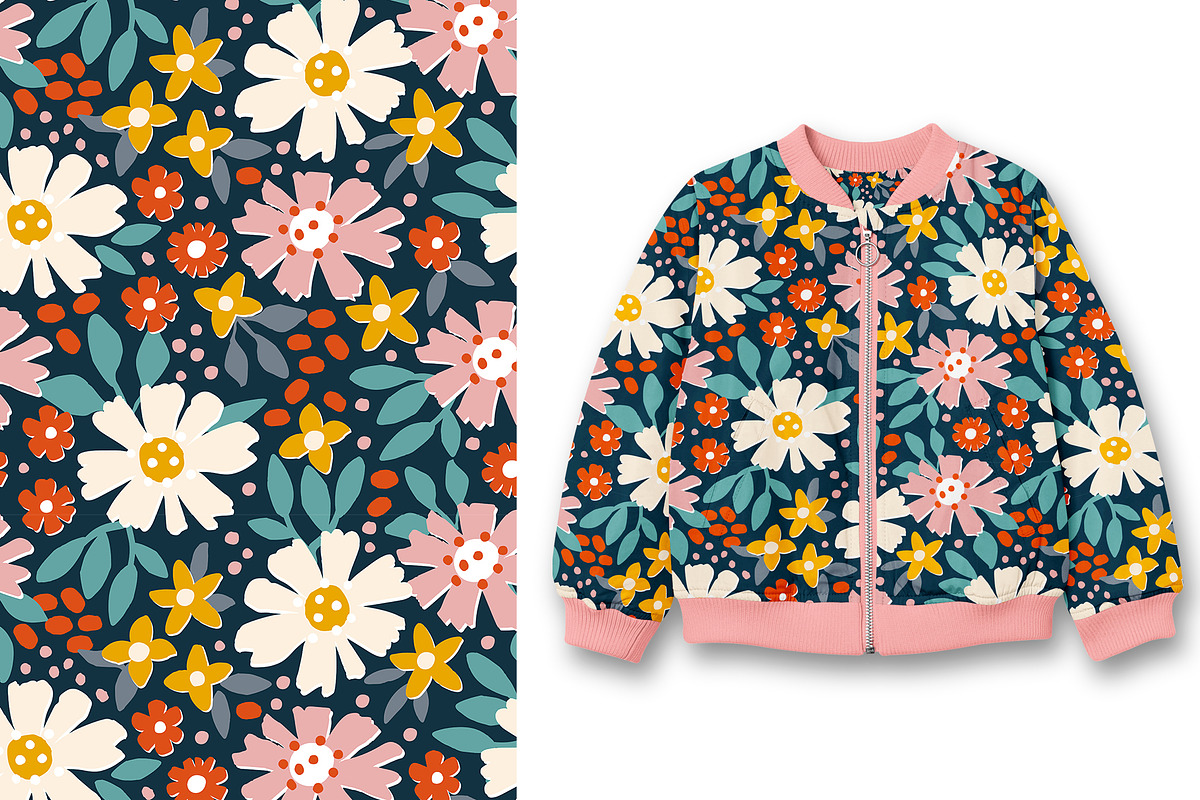 Rustic floral patterns set, a Pattern Graphic by rosypatterns (Photo 5 of 7)