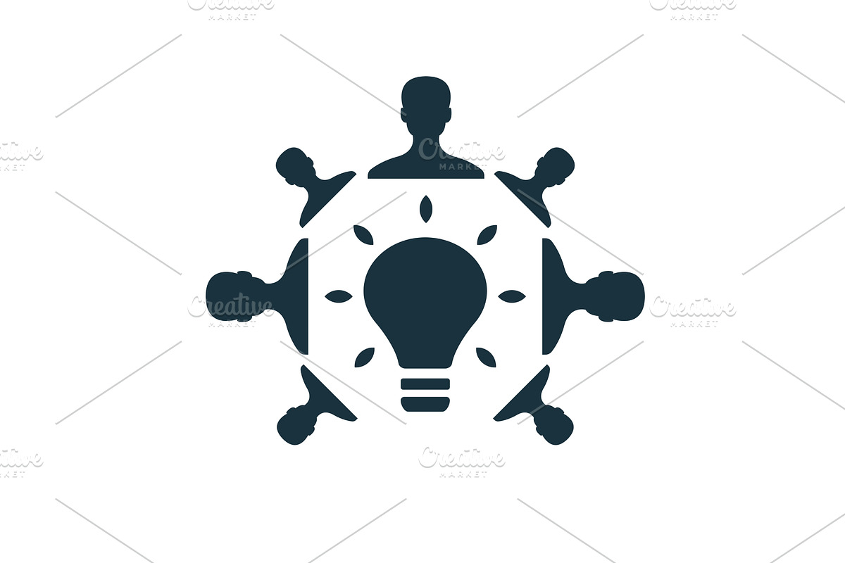Team sharing ideas generating green, a Person Illustration by Aimagenarium@gmail.com