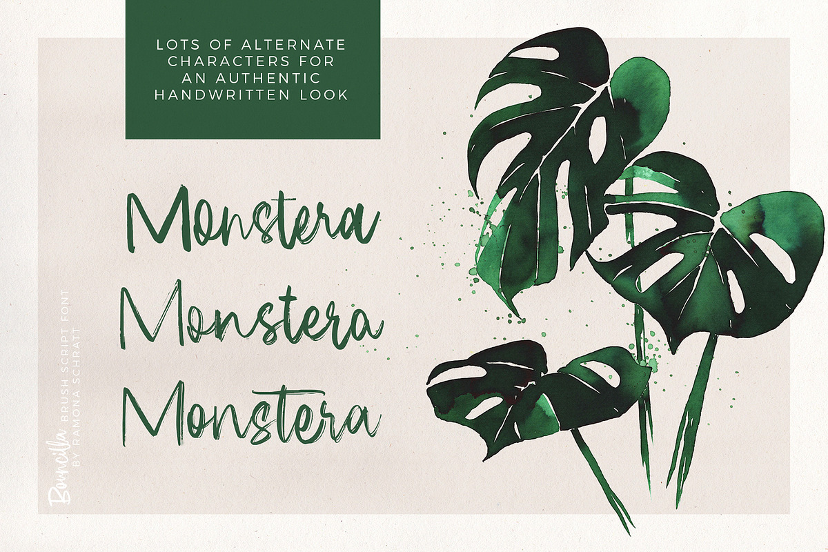 Bouncilla | Happy Brush Script Font, a Script Font by Ramona Schratt (Photo 12 of 20)
