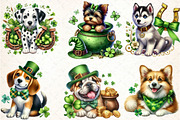 St. Patrick's Day Dog Sublimation Bu, an Illustration by DreamCafeArt (Thumbnail 2 of 3)