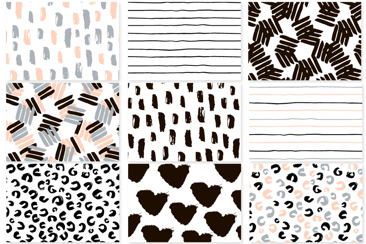 Abstract patterns pack, a Pattern Graphic by solmariart