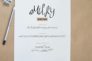 Milky Script font, a Script Font by Mehul Munjani (Thumbnail 3 of 4)