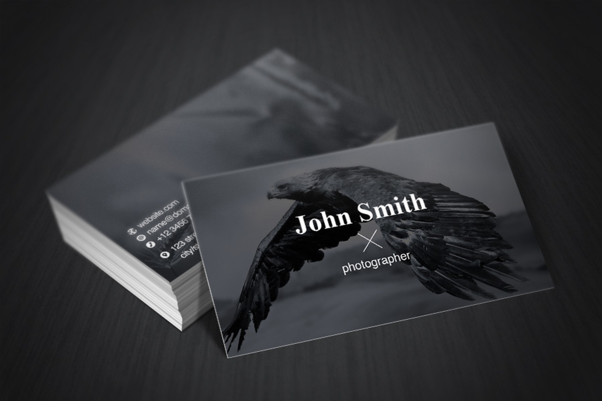 Photographer Business Card, a Business Card Template by Rafael Oliveira (Photo 2 of 5)