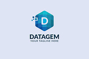 Datagem Logo, a Branding & Logo Template by Birka Studio (Thumbnail 1 of 2)