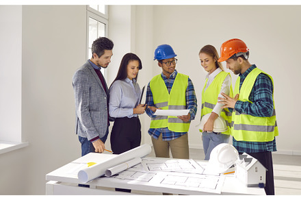 Team of diverse architects and, a Person Photo by StudioRomantic