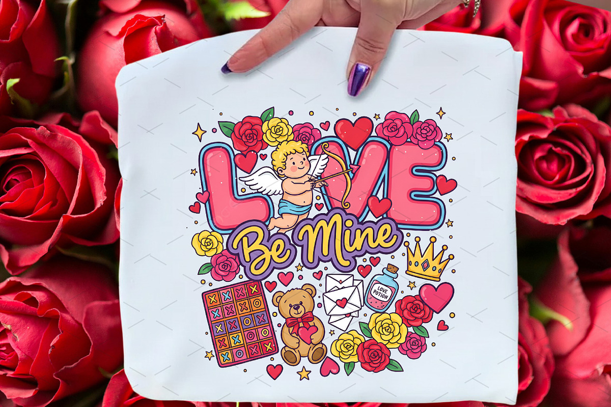Love Be Mine Cupid,Valentine Png, an Illustration by Libby Wishes (Photo 5 of 6)