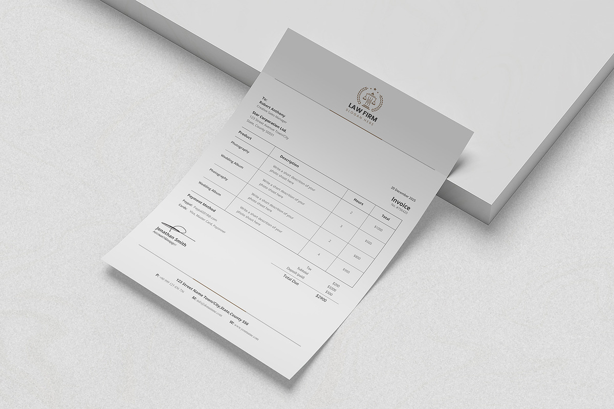 Canva Letterhead and Invoice Bundle, a Stationery Template by DesignDevisers (Photo 6 of 17)
