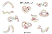 Glossy Abstract 3D Rendered Shapes, a Background Graphic by Youandigraphics (Thumbnail 12 of 13)