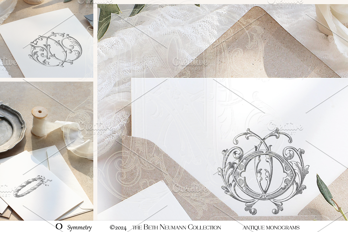 Antique Vintage Monogram Initial O, an Object Graphic by Antique Monograms (Photo 2 of 4)