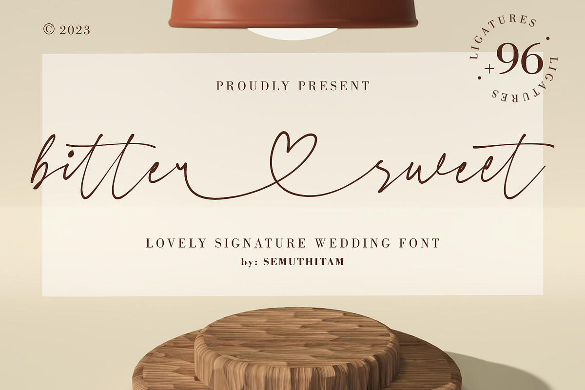 Bitter Sweet - Signature, a Handwritten Font by SemutHitam Creative (Photo 1 of 12)