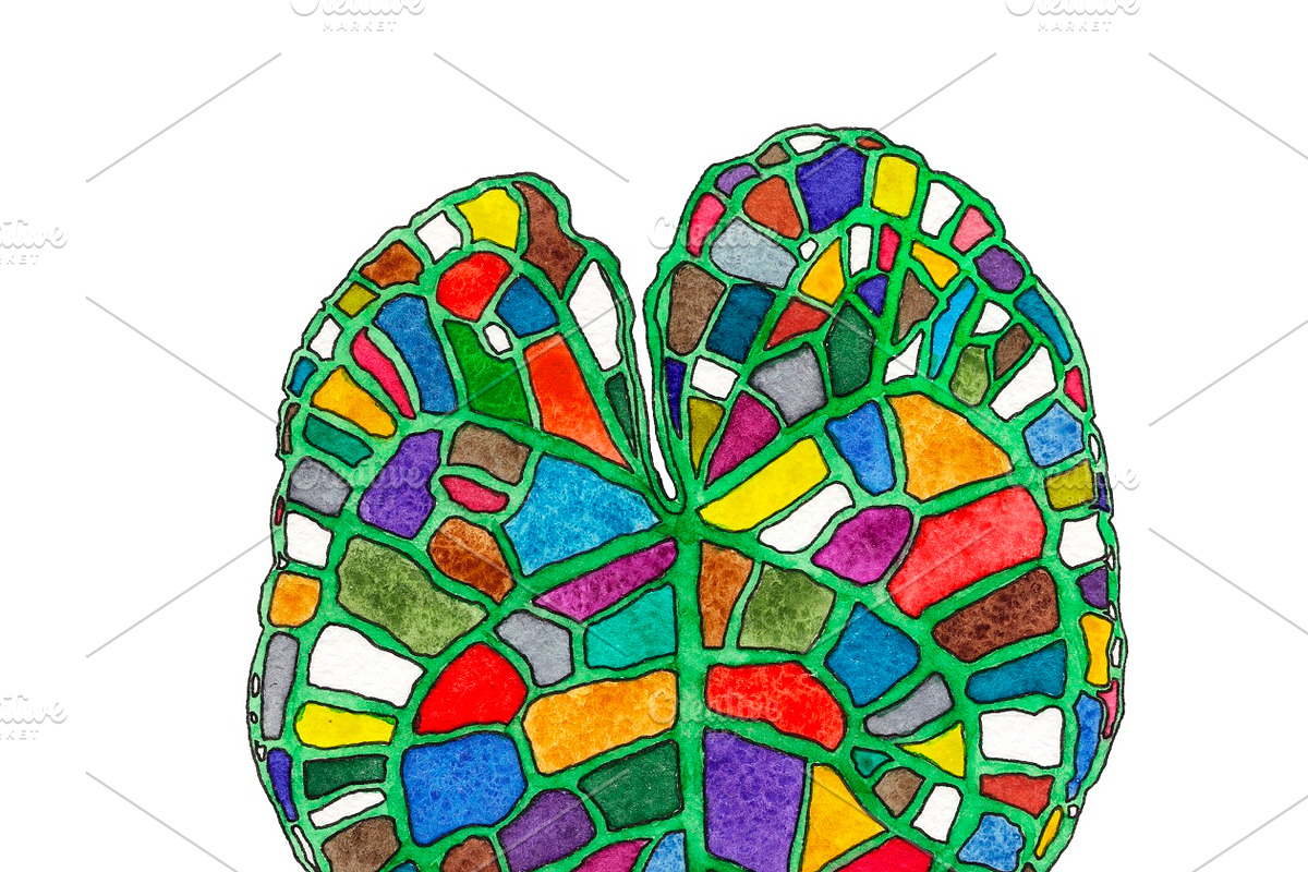 Watercolor palm leaves clipart, an Illustration by Watercolor_Vector Graphic (Photo 2 of 15)