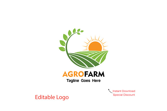 Modern Agriculture Logo Template preview 8
