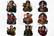 Legendary Greek heroes Clipart V2, a Person Illustration by ThatsDesignArt (Thumbnail 5 of 10)