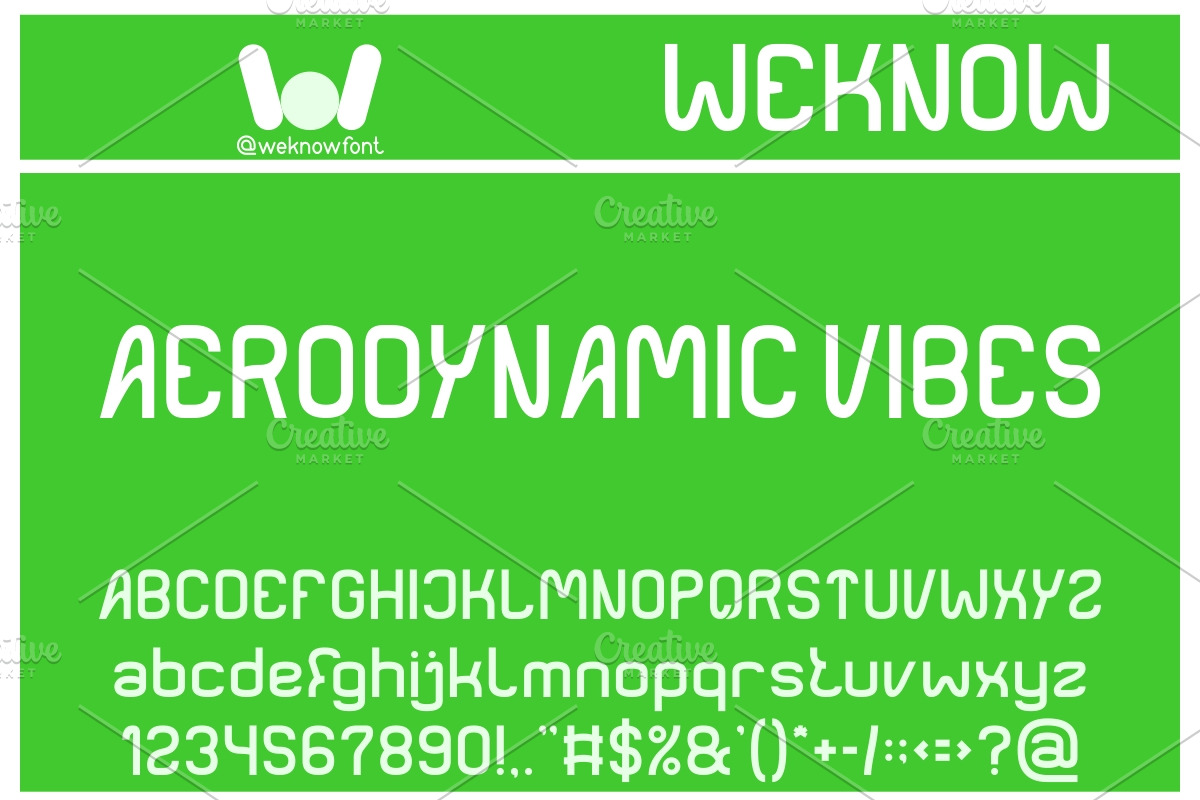 Air Attraction font, a Font by weknow (Photo 3 of 8)