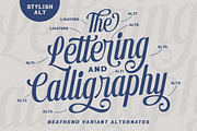 Beathend Display Script, a Script Font by Letterhend Studio (Thumbnail 3 of 9)