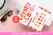 Colorful Loyalty Card Template, a Business Card Template by SunshineStudioBoutique (Thumbnail 1 of 11)