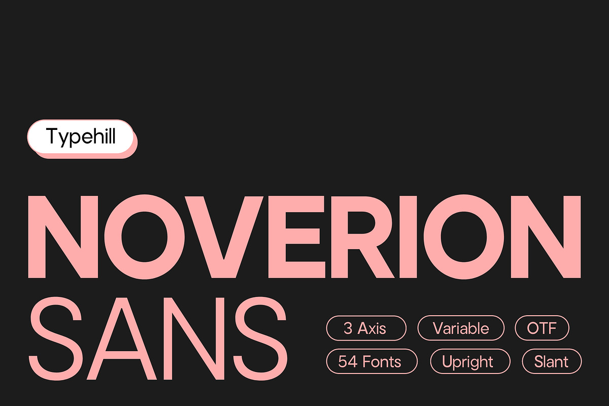 Noverion Sans, a Sans Serif Font by Typehill (Photo 1 of 15)