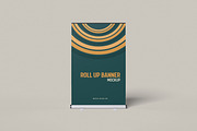 Roll Up Banner Mockup, an Advertising Mockup by Twins_studio926 (Thumbnail 2 of 5)