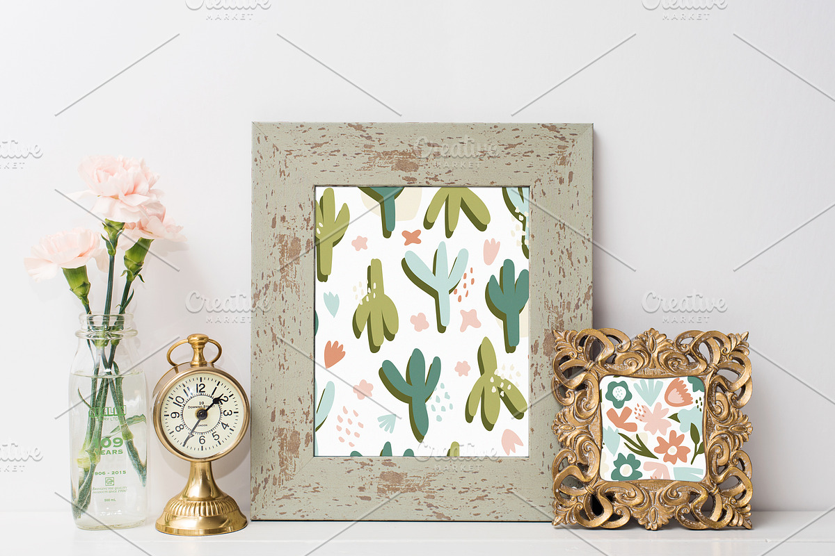 Sage & Gold Picture Frame Mockups, a Print Template by Ashley Alexandra Design (Photo 3 of 5)
