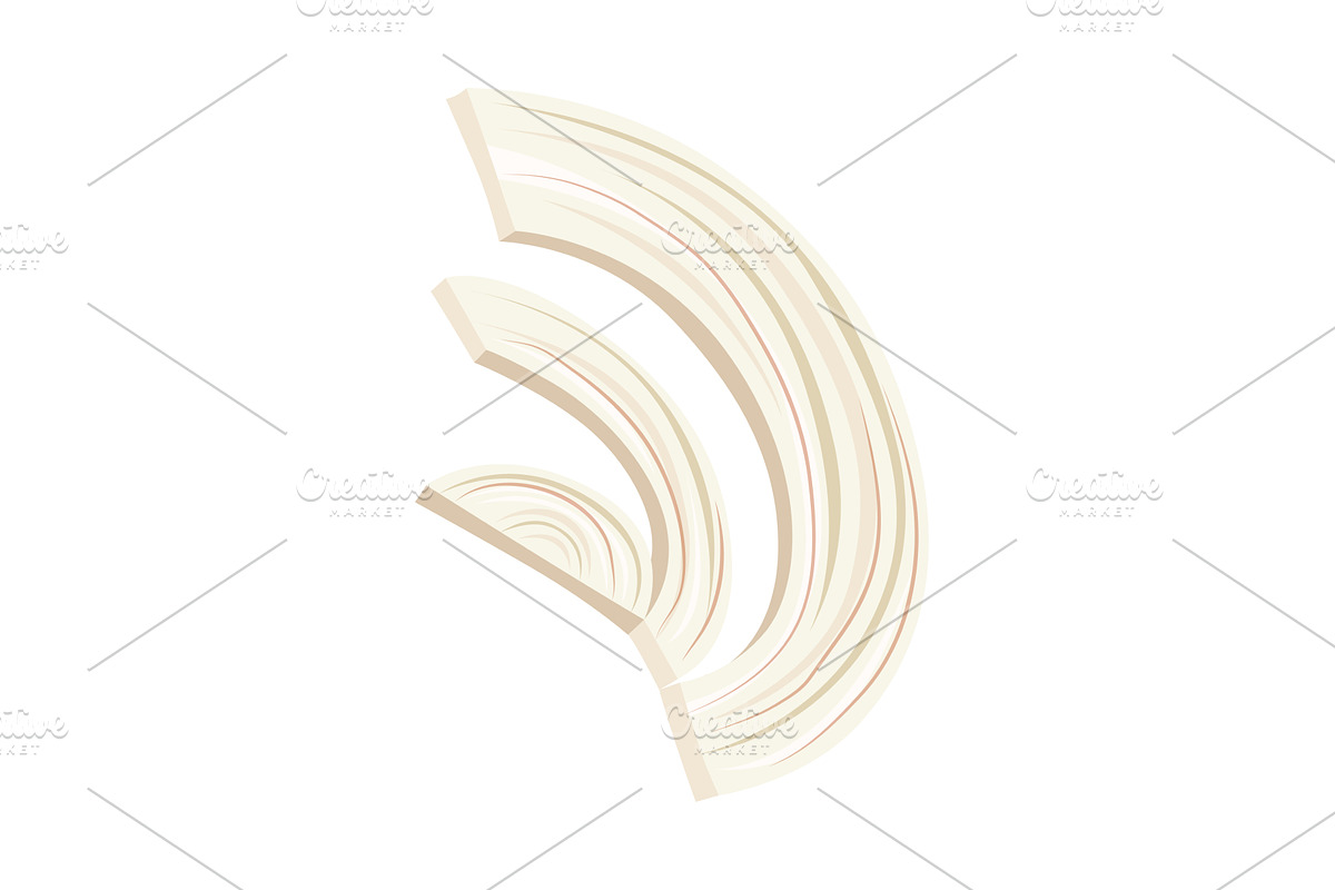 Ripe raw onion vegetable. Sliced, a Food Illustration by the8monkey