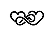 50 Love Bond Heart Icons Vector Bund, an Illustration by Designs_River (Thumbnail 11 of 46)