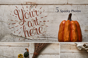 Ghostly Cabin Antique Wood Photo Set
