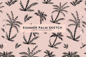 Summer Palm Sketch