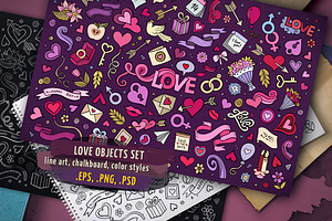 Love Objects & Symbols Set