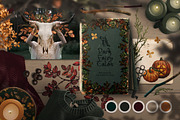 Blessed Samhain Watercolor Set, an Animal Illustration by Fluffy Unicorn (Thumbnail 2 of 14)