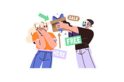 Internet scam, online fraud concept, a Finance Illustration by PaperTrident (Thumbnail 7 of 9)