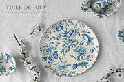 Toile De Jouy Vintage Floral Pattern, a Pattern Graphic by Olya Creative (Thumbnail 3 of 8)