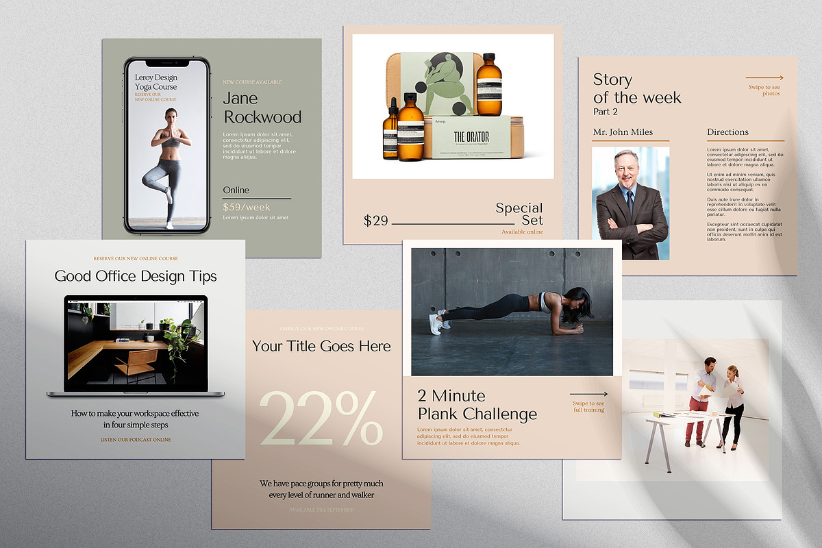 COACH - Canva Instagram Template, a Social Media Template by LEROY Design (Photo 3 of 9)