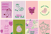 Self love, vector illustrations, an Object Graphic by venimo (Thumbnail 14 of 15)