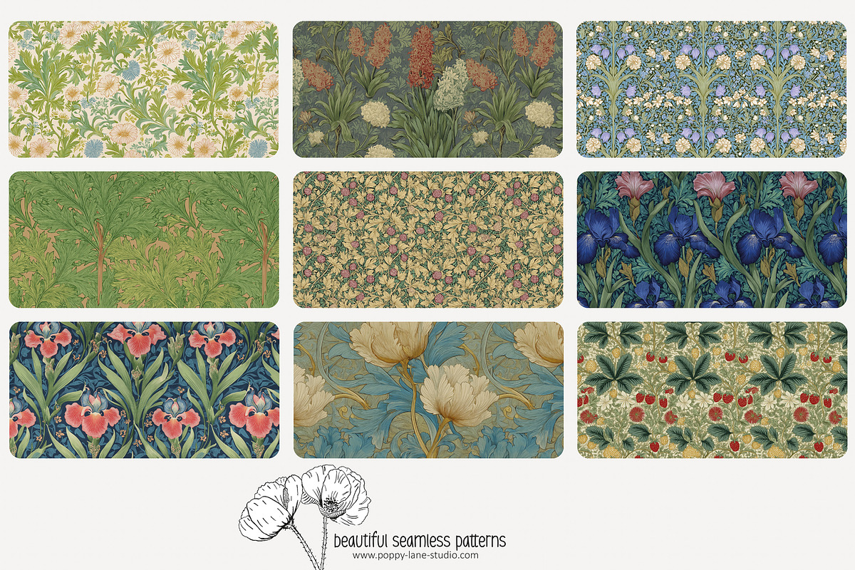 70 Arts & Crafts seamless pattern, a Pattern Graphic by Poppy Lane Studio (Photo 3 of 10)