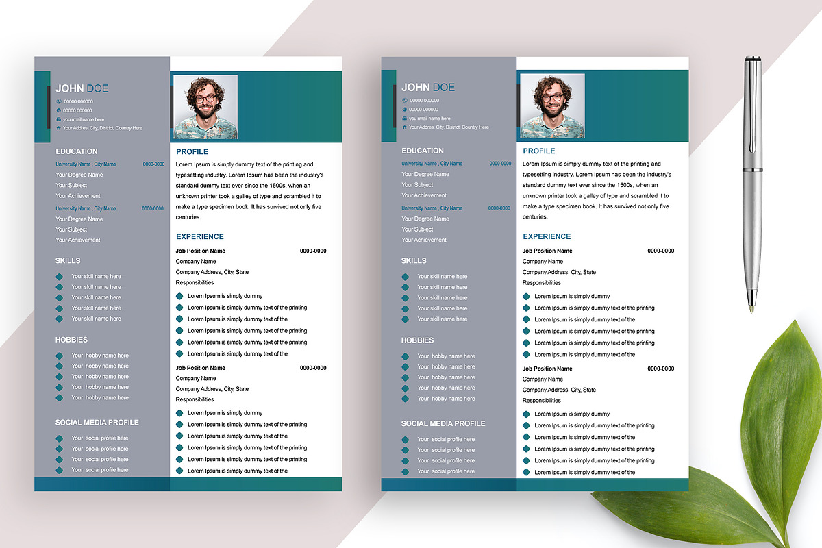 Creative Resume/CV Template, a Resume Template by Annudesign (Photo 5 of 8)