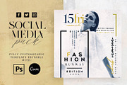 Fashion Runway Social Media Pack, a Social Media Template by Touringxx Creative Studio (Thumbnail 1 of 8)