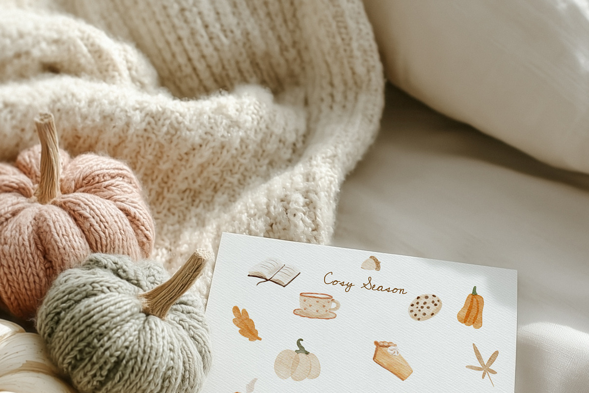 Pumpkin Season – 12 Card Mockups, a Mockup by NikiArts (Photo 10 of 10)
