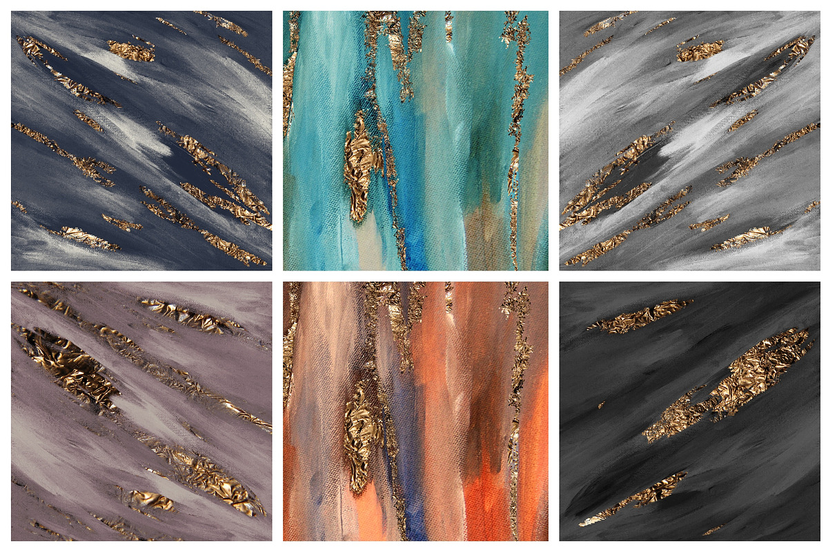 Canvas Gold Foil Background, a Background Graphic by sibel dayı (Photo 6 of 6)