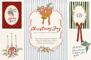 Christmas Backgrounds Frames Flowers, an Object Graphic by Yuliya Derbisheva (Thumbnail 1 of 14)