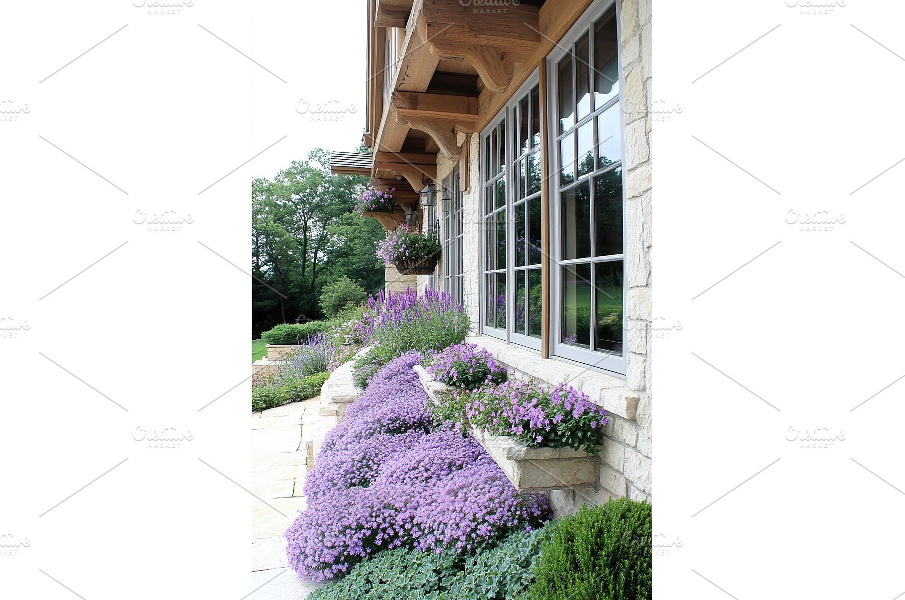 Charming stone house exterior with, an Architecture Photo by Lermont51